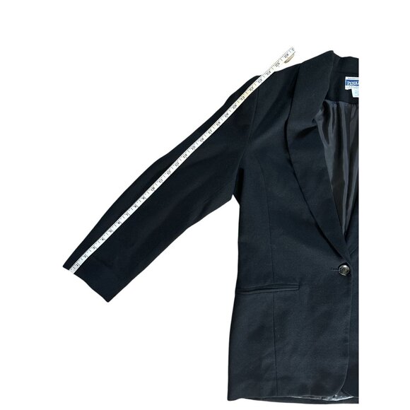 VTG Pendleton Womens Blazer Black Wool Size 10 Single Button Fully Lined USA - Picture 6 of 8